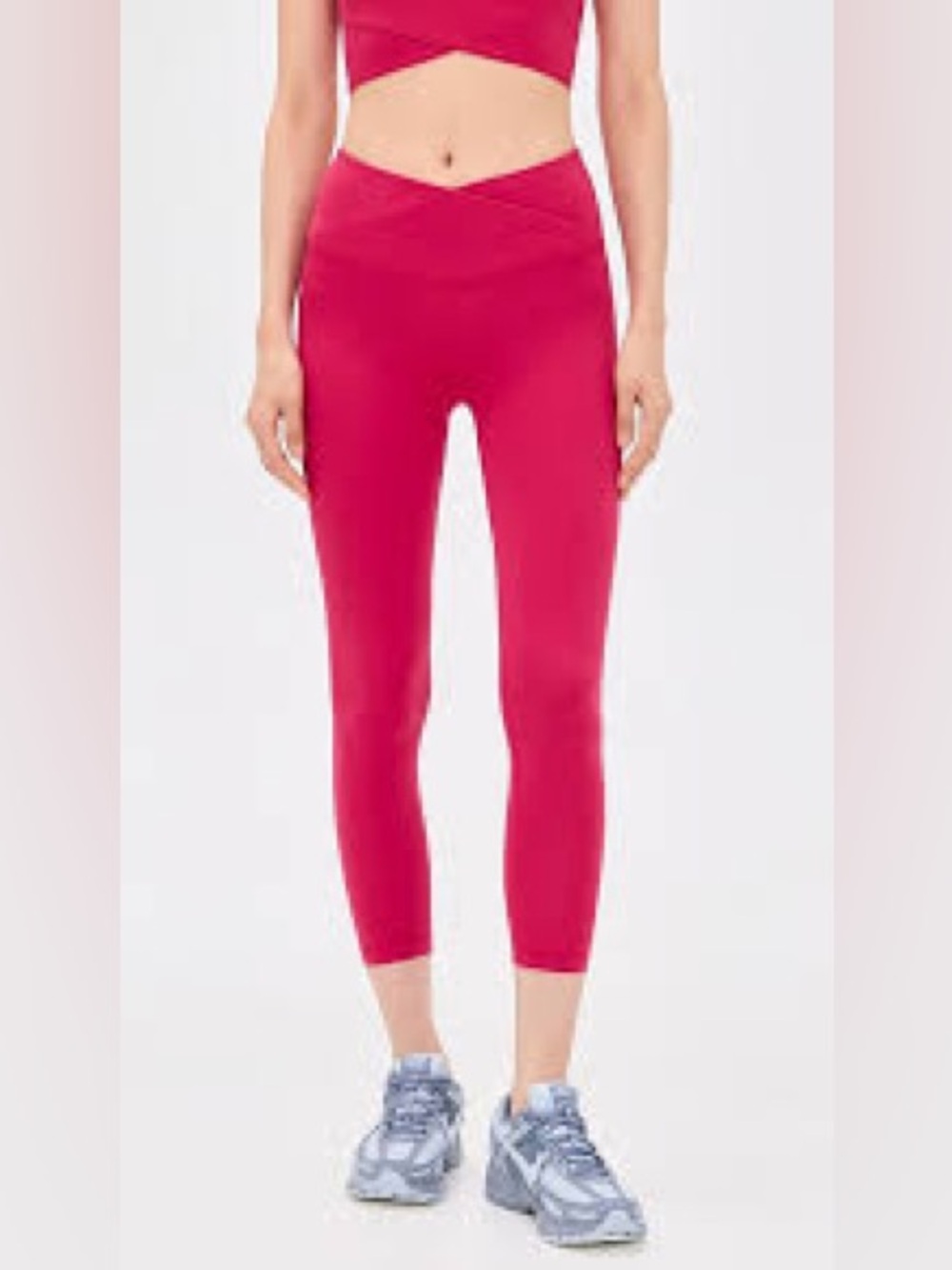 EUC Beyond Yoga Pink Spacedye At Your Leisure High Waist Midi Leggings sz Large